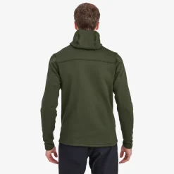 Fleece & Mid Layer-Montane Mens Fury XT Hoodie - Oak Green