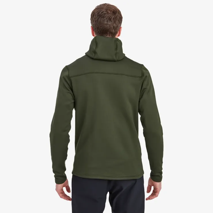 Fleece & Mid Layer-Montane Mens Fury XT Hoodie - Oak Green
