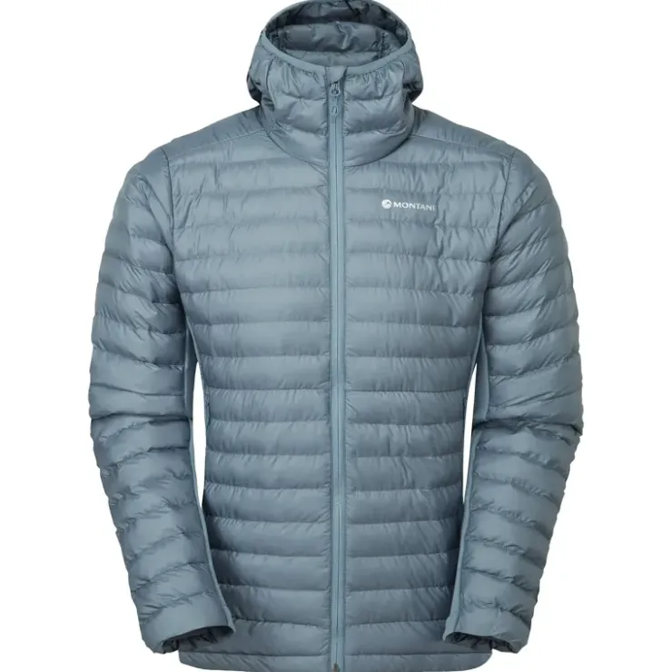 Insulated Jackets-Montane Mens Icarus Lite Hoodie - Stone Blue