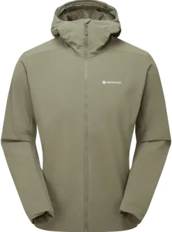 Softshell Jackets-Montane Mens Khamsin Hoodie - Caper