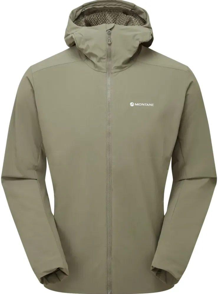 Softshell Jackets-Montane Mens Khamsin Hoodie - Caper