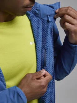 Softshell Jackets-Montane Mens Khamsin Hoodie - Neptune Blue