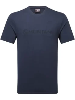 T-Shirts & Baselayers-Montane Mens Mono Logo T-Shirt - Eclipse Blue