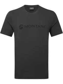 T-Shirts & Baselayers-Montane Mens Mono Logo T-Shirt - Midnight Grey