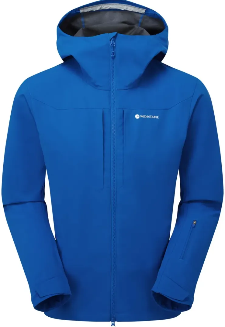 Softshell Jackets-Montane Mens Nordes Hoodie - Neptune Blue