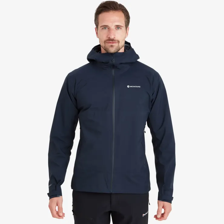 Waterproof Jackets-Montane Mens Phase Lite Jacket - Eclipse Blue