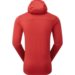 Fleece & Mid Layer-Montane Mens Protium Hoodie - Acer Red