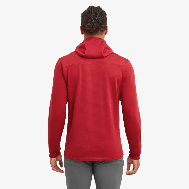 Fleece & Mid Layer-Montane Mens Protium Hoodie - Acer Red