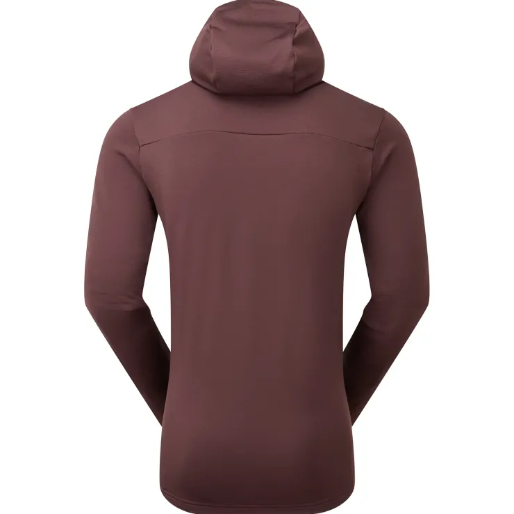 Fleece & Mid Layer-Montane Mens Protium Hoodie - Dark Garnet