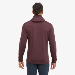 Fleece & Mid Layer-Montane Mens Protium Hoodie - Dark Garnet