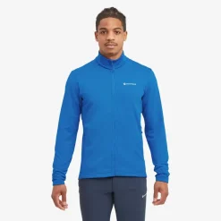 Fleece & Mid Layer-Montane Mens Protium Jacket - Neptune Blue