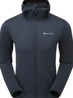 Fleece & Mid Layer-Montane Mens Protium Lite Hoodie - Eclipse Blue