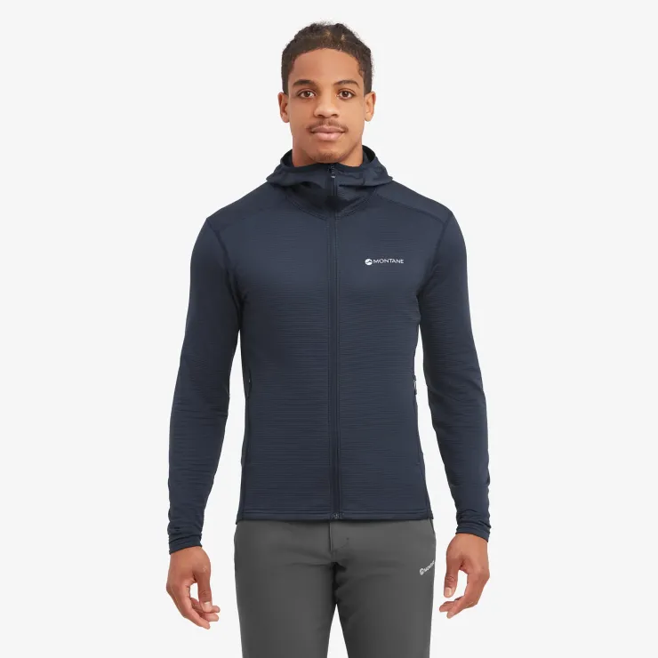 Fleece & Mid Layer-Montane Mens Protium Lite Hoodie - Eclipse Blue