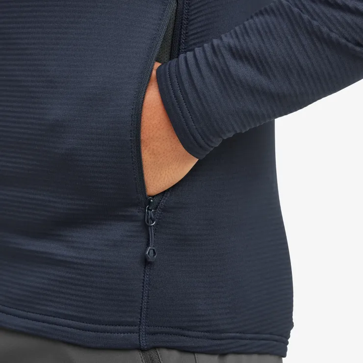 Fleece & Mid Layer-Montane Mens Protium Lite Hoodie - Eclipse Blue