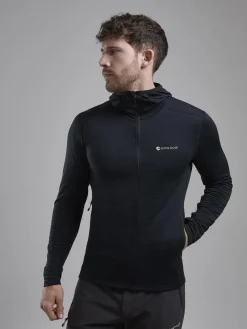 Fleece & Mid Layer-Montane Mens Protium Lite Hoodie - Black