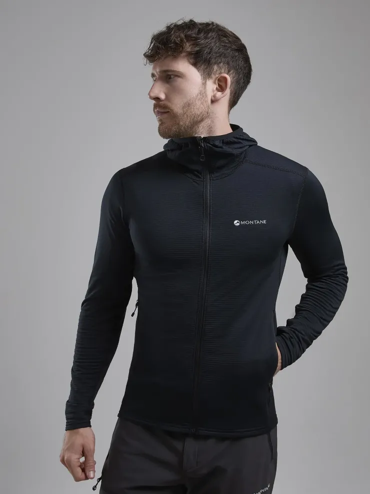 Fleece & Mid Layer-Montane Mens Protium Lite Hoodie - Black