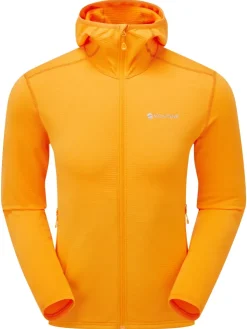 Fleece & Mid Layer-Montane Mens Protium Lite Hoodie - Nagami Orange