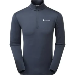 Fleece & Mid Layer-Montane Mens Protium Lite Pull-On - Eclipse Blue