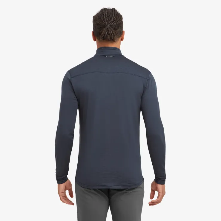 Fleece & Mid Layer-Montane Mens Protium Lite Pull-On - Eclipse Blue