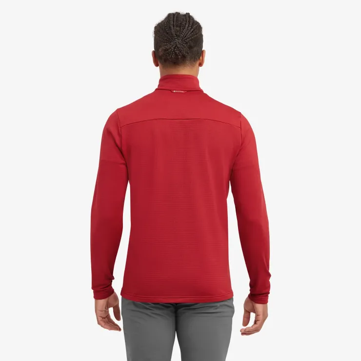 Fleece & Mid Layer-Montane Mens Protium Pull-On - Acer Red