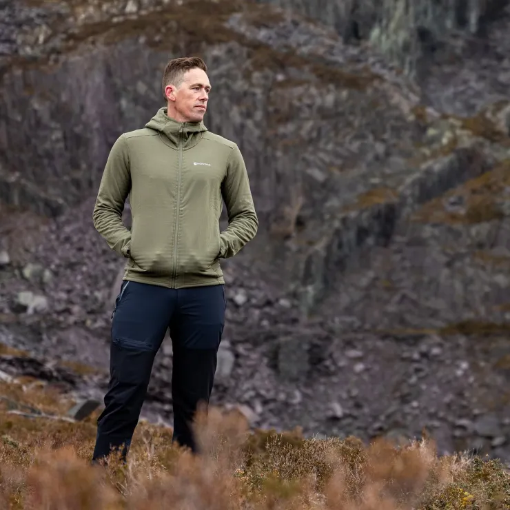 Fleece & Mid Layer-Montane Mens Protium XT Hoodie - Caper