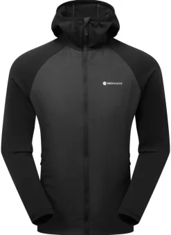 Insulated Jackets-Montane Mens Sirocco Lite Hoodie - Black