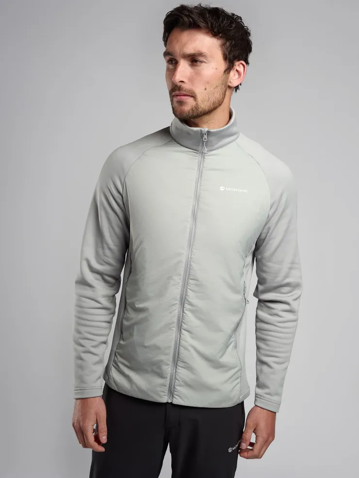 Insulated Jackets-Montane Mens Sirocco Lite Jacket - Pebble Blue