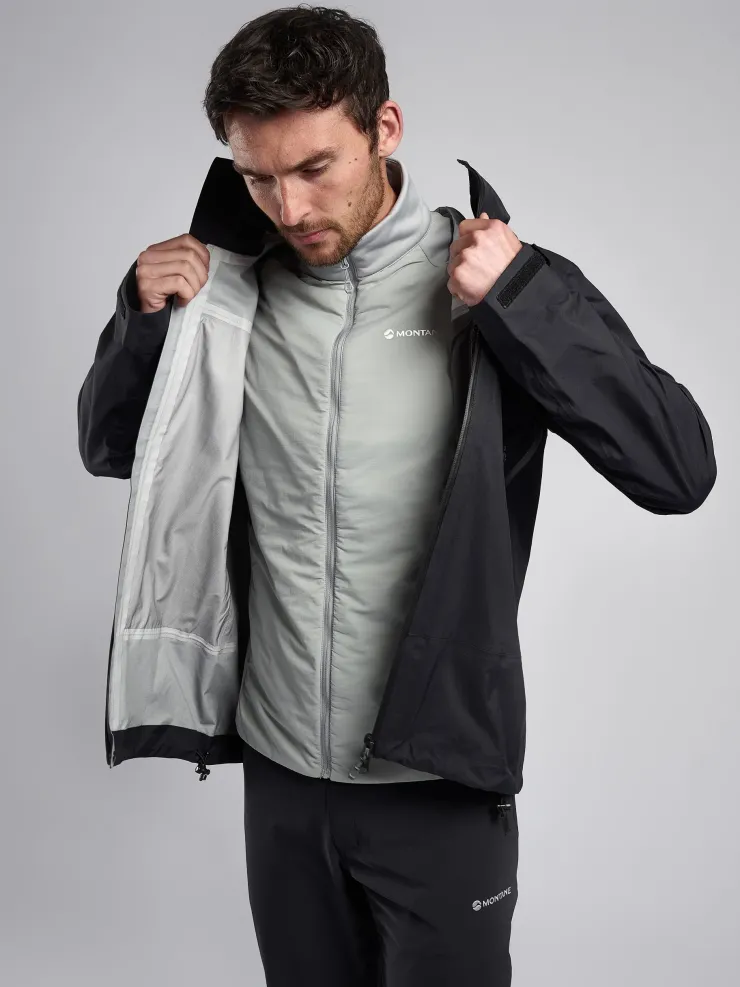 Insulated Jackets-Montane Mens Sirocco Lite Jacket - Pebble Blue