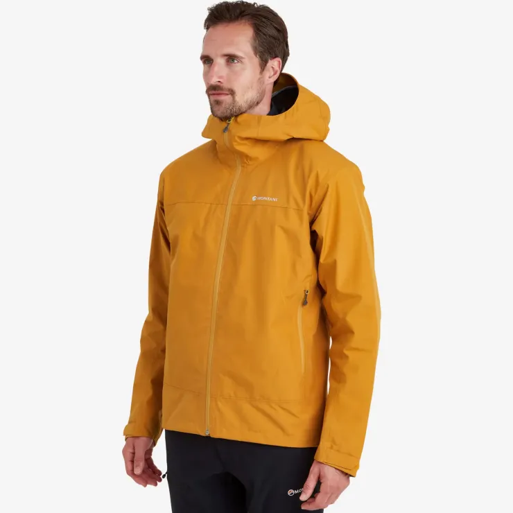 Waterproof Jackets-Montane Mens Spirit Jacket - Flame Orange