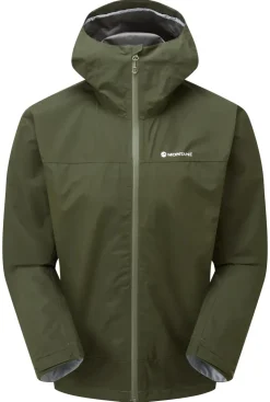 Waterproof Jackets-Montane Mens Spirit Jacket - Oak Green