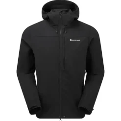 Softshell Jackets-Montane Mens Tenacity XT Hoodie - Black