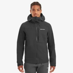 Softshell Jackets-Montane Mens Tenacity XT Hoodie - Black