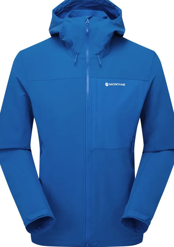 Softshell Jackets-Montane Mens Tenacity XT Hoodie - Neptune Blue
