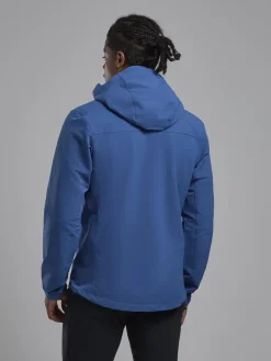 Softshell Jackets-Montane Mens Tenacity XT Hoodie - Neptune Blue