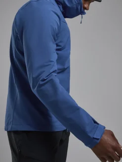 Softshell Jackets-Montane Mens Tenacity XT Hoodie - Neptune Blue
