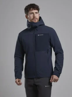 Softshell Jackets-Montane Mens Tenacity XT Hoodie - Eclipse Blue
