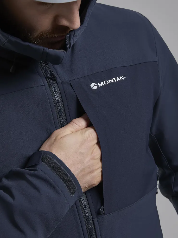 Softshell Jackets-Montane Mens Tenacity XT Hoodie - Eclipse Blue