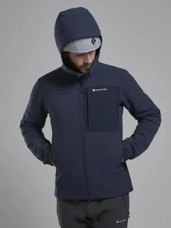 Softshell Jackets-Montane Mens Tenacity XT Hoodie - Eclipse Blue