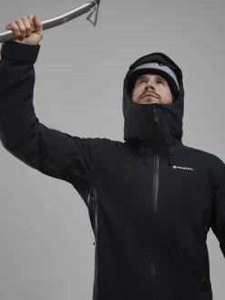 Waterproof Jackets-Montane Mens Torren Jacket - Black