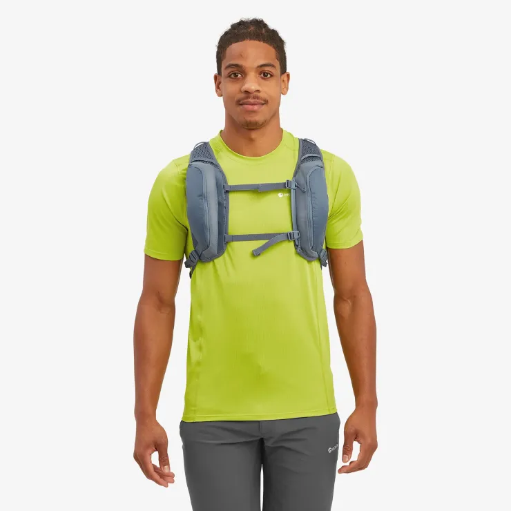 Fast & Light Rucksacks And Vests-Montane Mens Trailblazer 8 Rucksack - Stone Blue