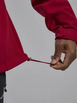 Softshell Jackets-Montane Mens Windjammer XPD Hoodie - Acer Red