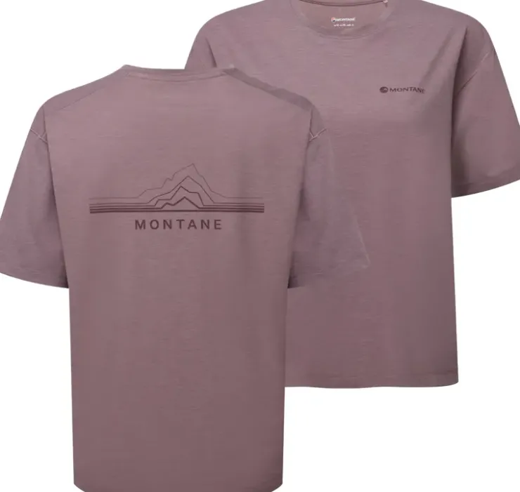T-Shirts & Baselayers-Montane Womens Alhena Mountain 25 T-Shirt - Moonscape