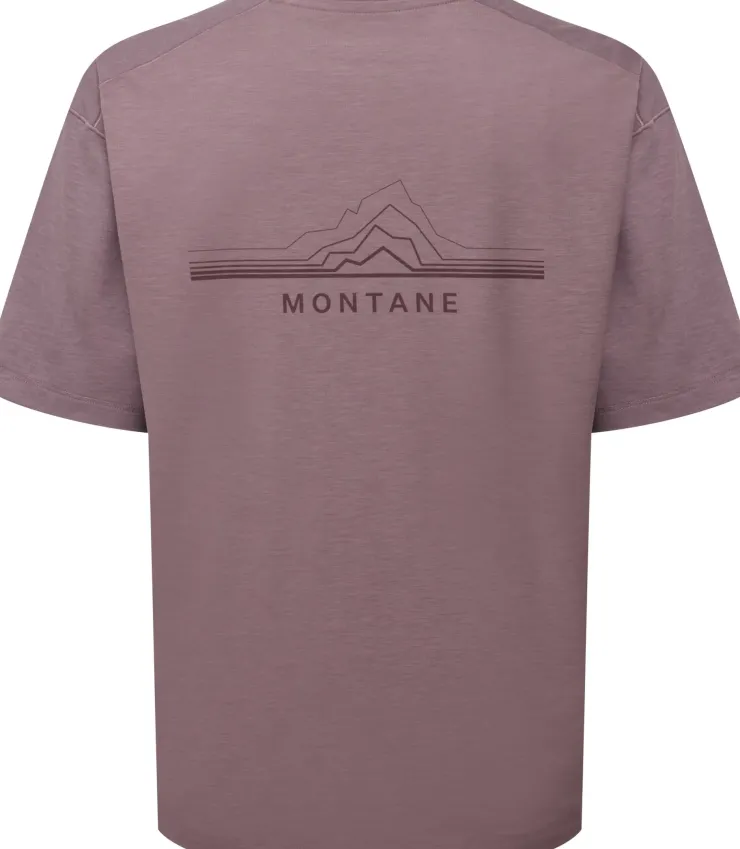 T-Shirts & Baselayers-Montane Womens Alhena Mountain 25 T-Shirt - Moonscape