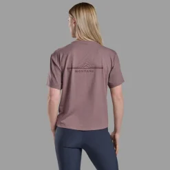 T-Shirts & Baselayers-Montane Womens Alhena Mountain 25 T-Shirt - Moonscape