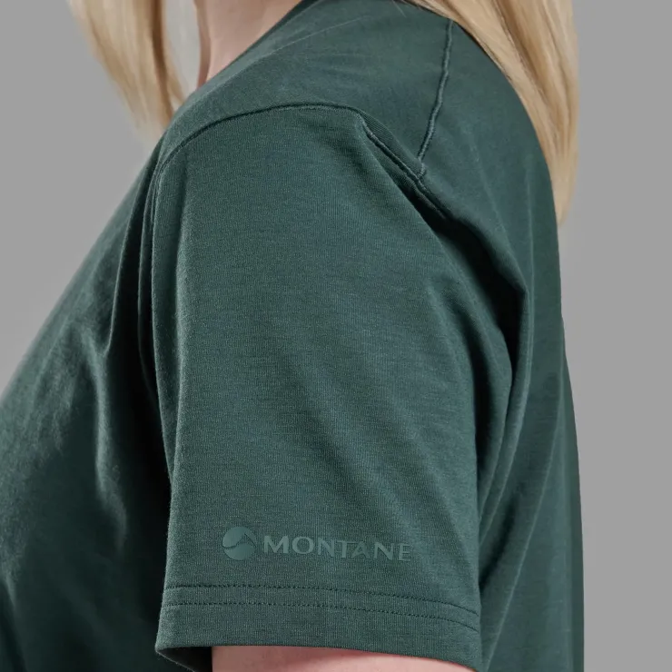 T-Shirts & Baselayers-Montane Womens Alhena T Shirt - Deep Forest