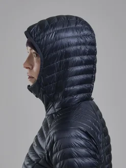 Insulated Jackets-Montane Womens Alpine 850 Nano Hoodie - Eclipse Blue