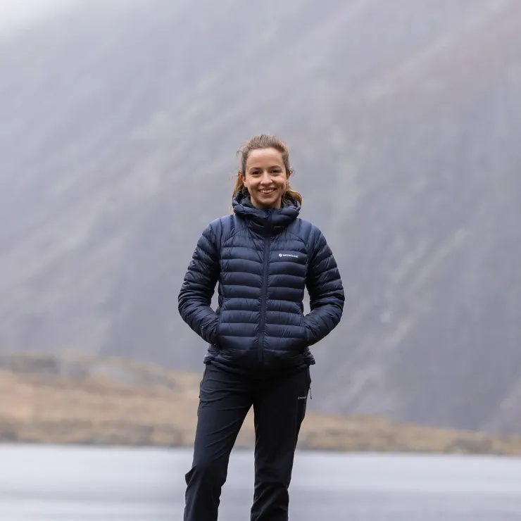 Insulated Jackets-Montane Womens Anti-Freeze Hoodie - Eclipse Blue