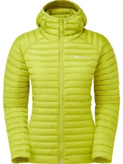 Insulated Jackets-Montane Womens Anti-Freeze Lite Hoodie - Citrus Spring