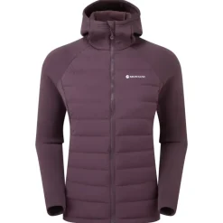 Insulated Jackets-Montane Womens Composite Hoodie - Mulberry