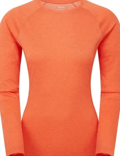 T-Shirts & Baselayers-Montane Womens Dart Long Sleeve T-Shirt - Tigerlily